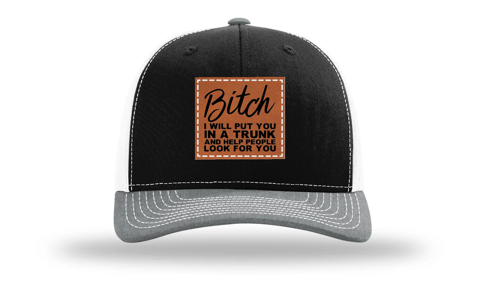 Put You In A Trunk Leather Patch Richardson 112 Hat - Image 33