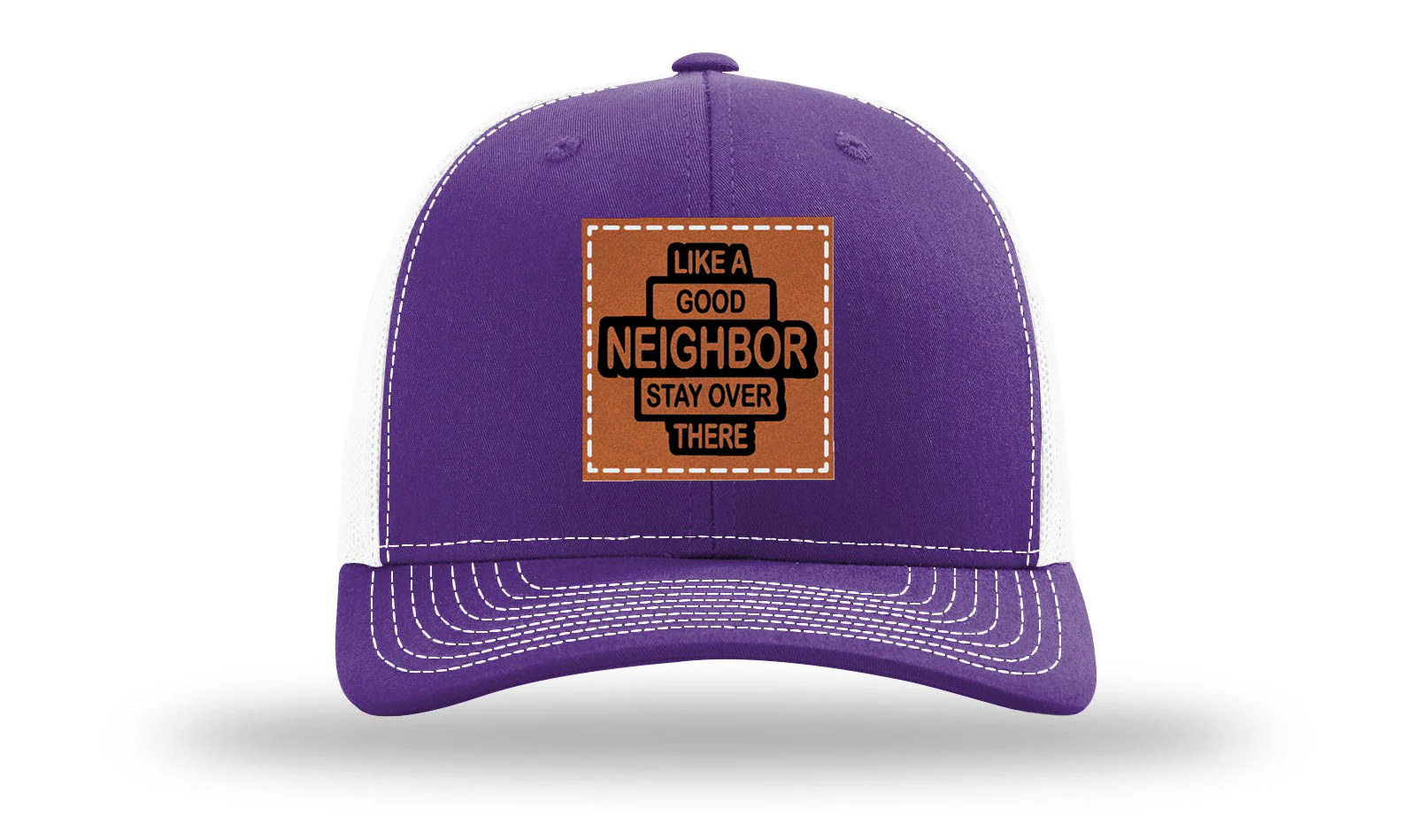 Like A Good Neighbor Leather Patch Richardson 112 Hat - Image 30