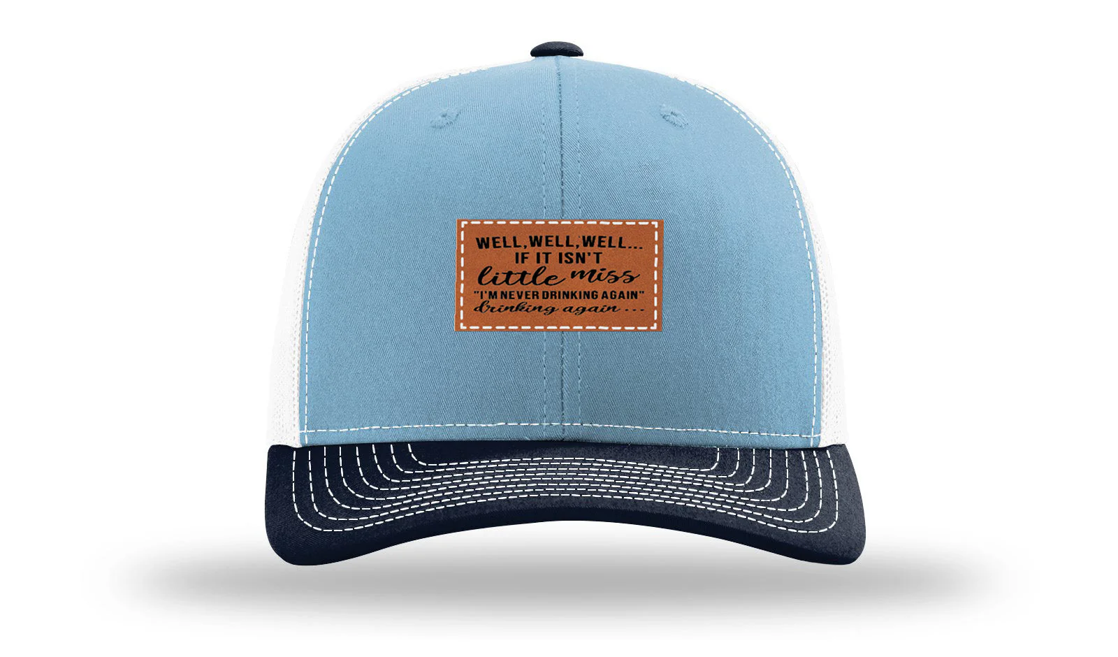 Never Drinking Again Leather Patch Richardson 112 Hat - Image 34