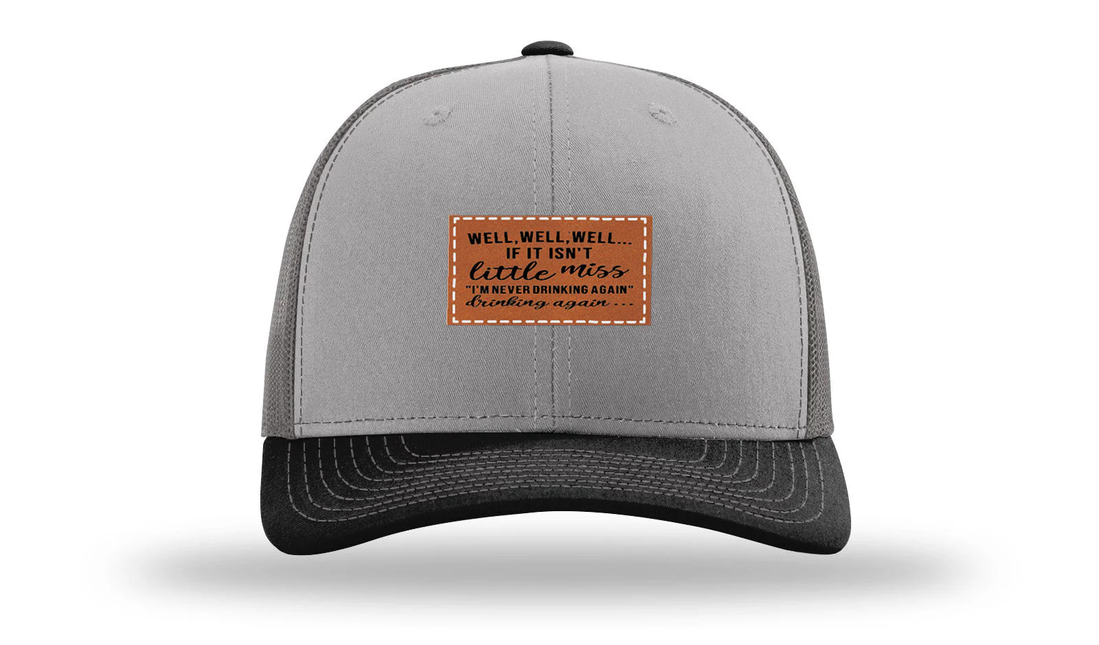 Never Drinking Again Leather Patch Richardson 112 Hat - Image 36