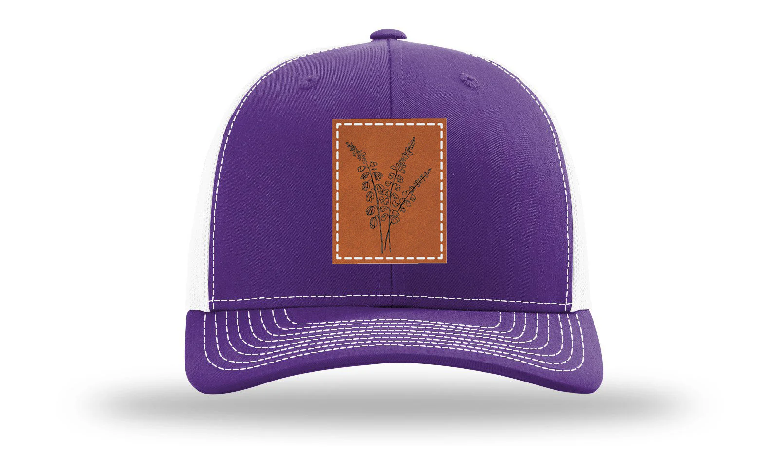 Blue Bells Flowers Leather Patch Richardson 112 Hat - Image 30