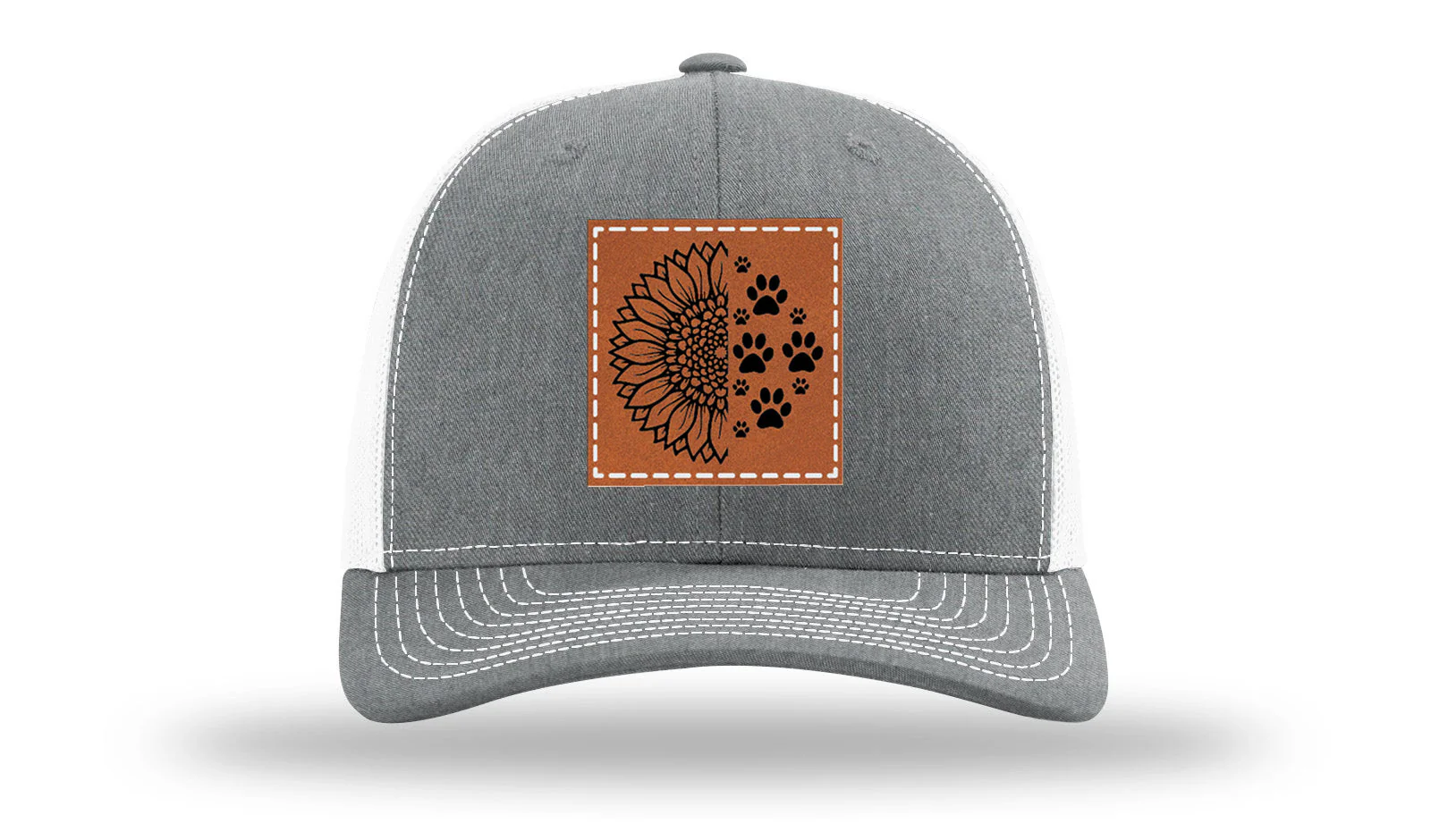 Sunflower Paws Leather Patch Richardson 112 Hat - Image 21