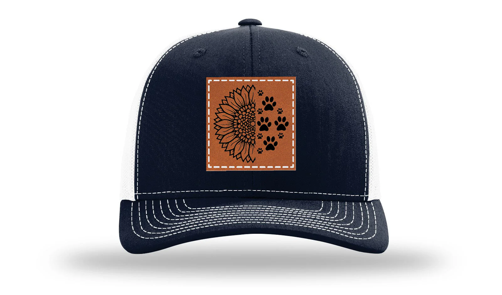 Sunflower Paws Leather Patch Richardson 112 Hat - Image 29