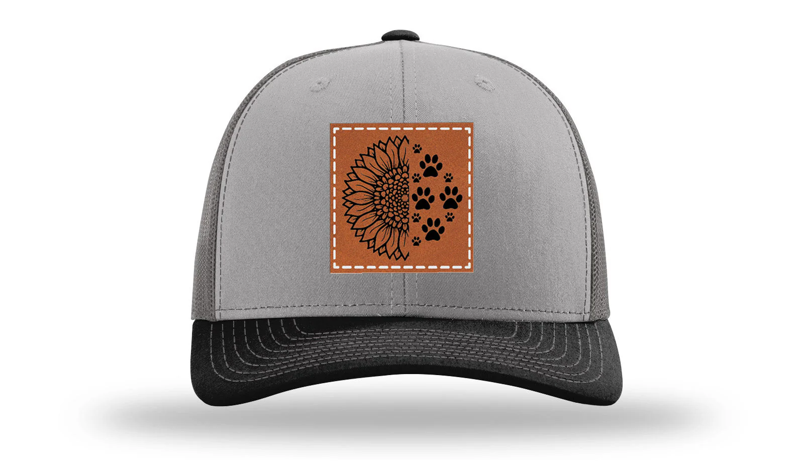 Sunflower Paws Leather Patch Richardson 112 Hat - Image 36