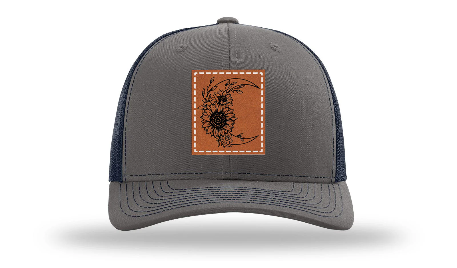 Sunflower Moon Leather Patch Richardson 112 Hat - Image 13