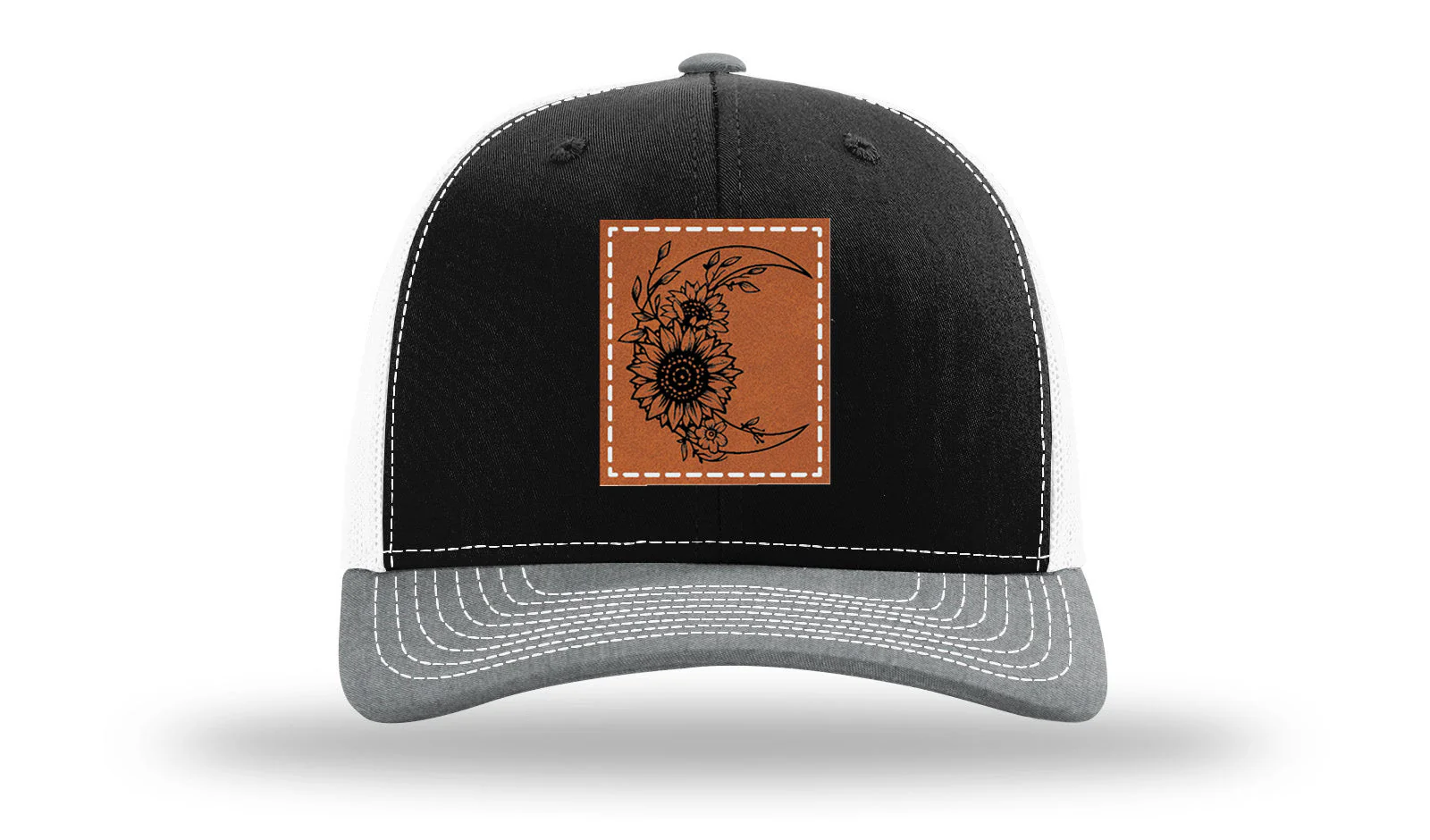 Sunflower Moon Leather Patch Richardson 112 Hat - Image 33