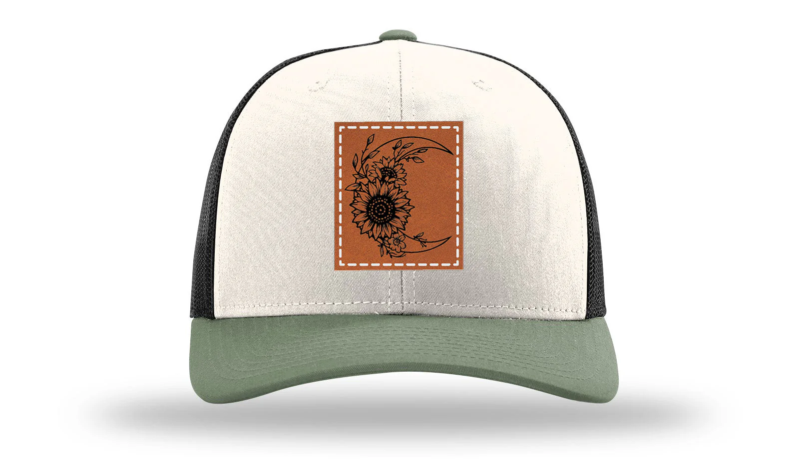Sunflower Moon Leather Patch Richardson 112 Hat - Image 35