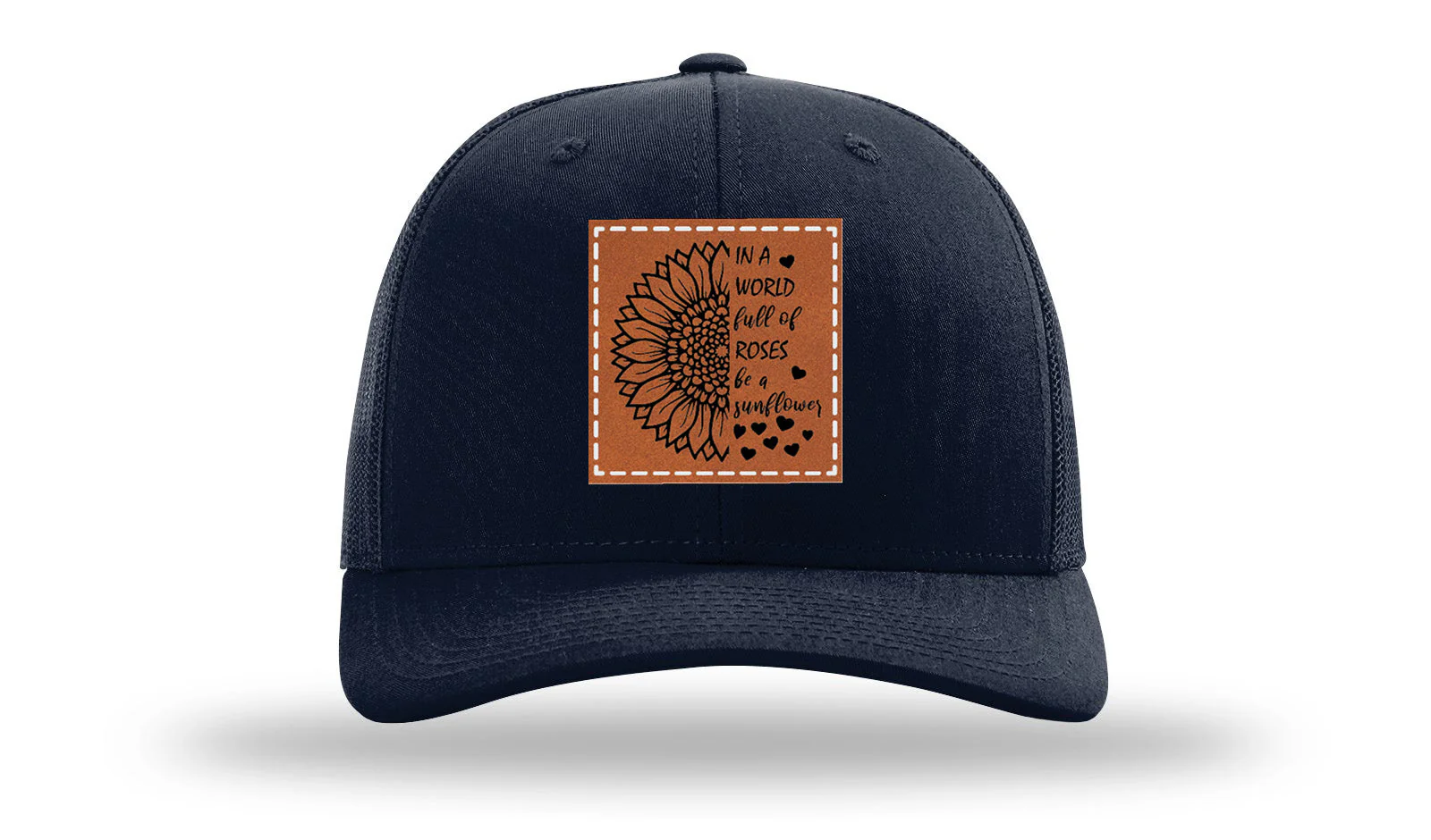 In A World Full Of Roses Leather Patch Richardson 112 Hat - Image 4