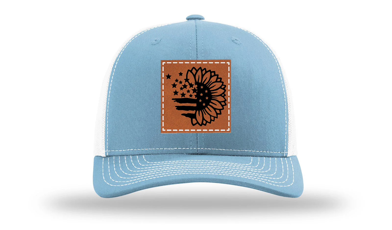 Sunflower Flag Leather Patch Richardson 112 Hat - Image 19