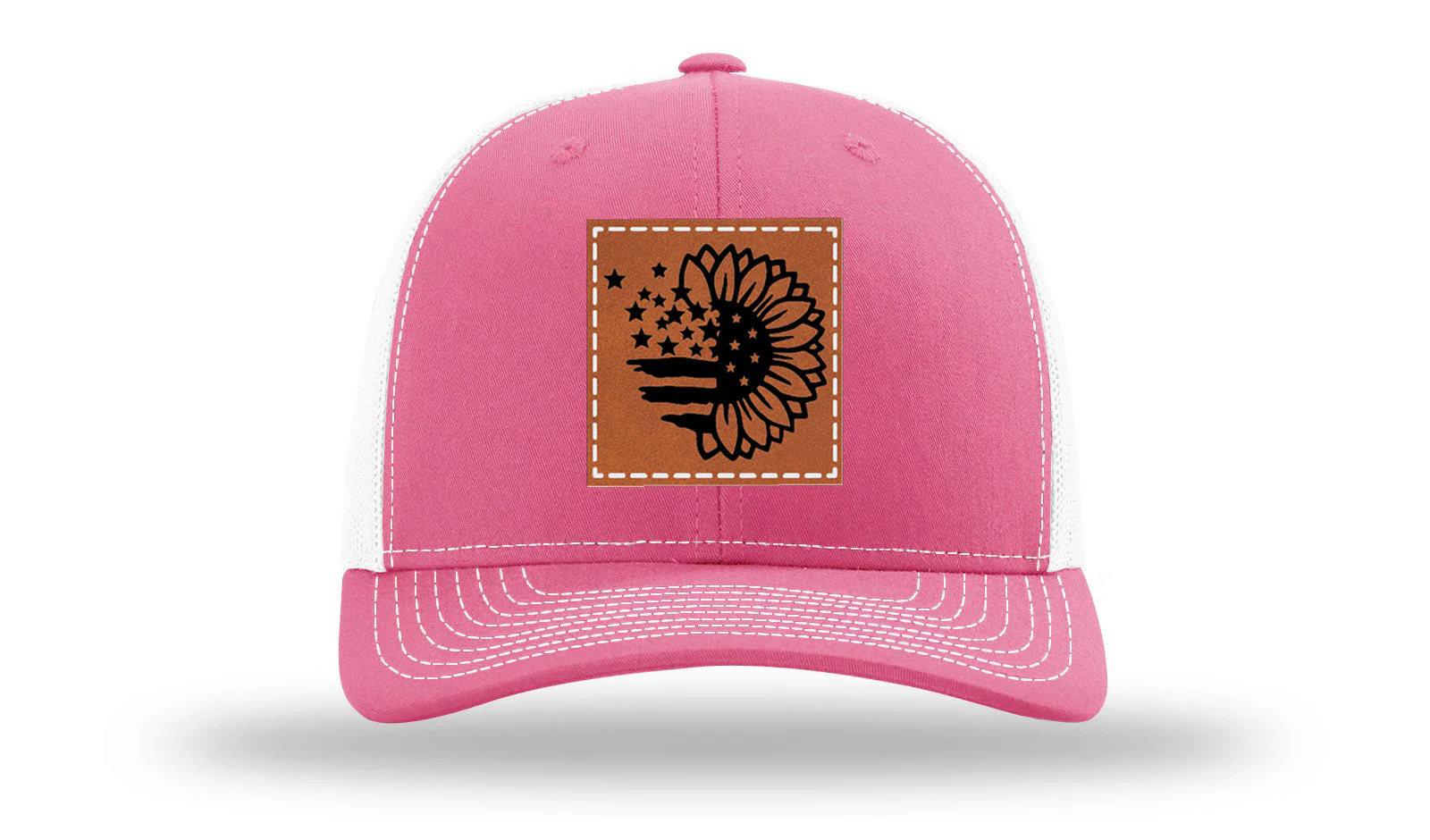 Sunflower Flag Leather Patch Richardson 112 Hat - Image 23