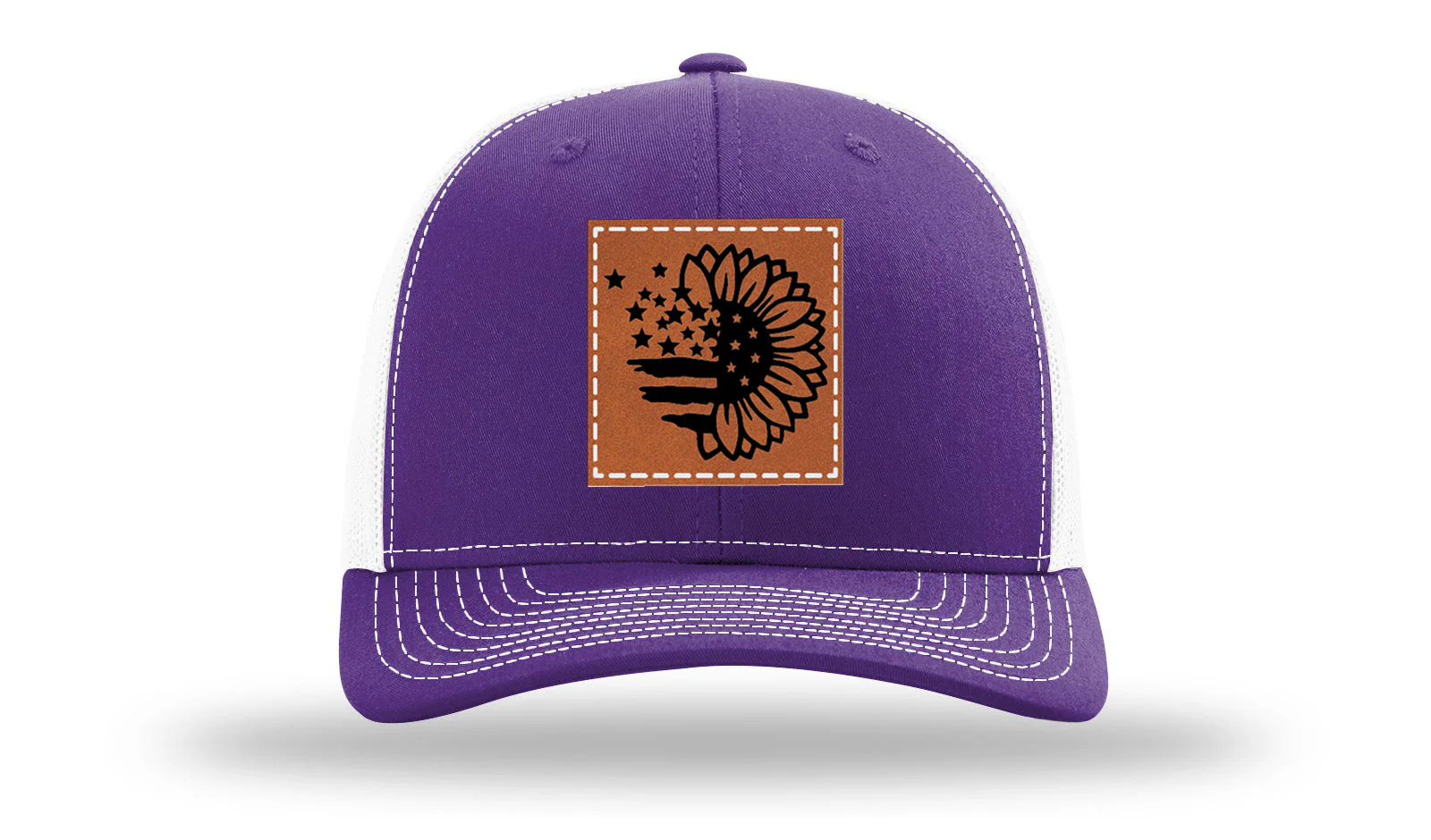 Sunflower Flag Leather Patch Richardson 112 Hat - Image 30