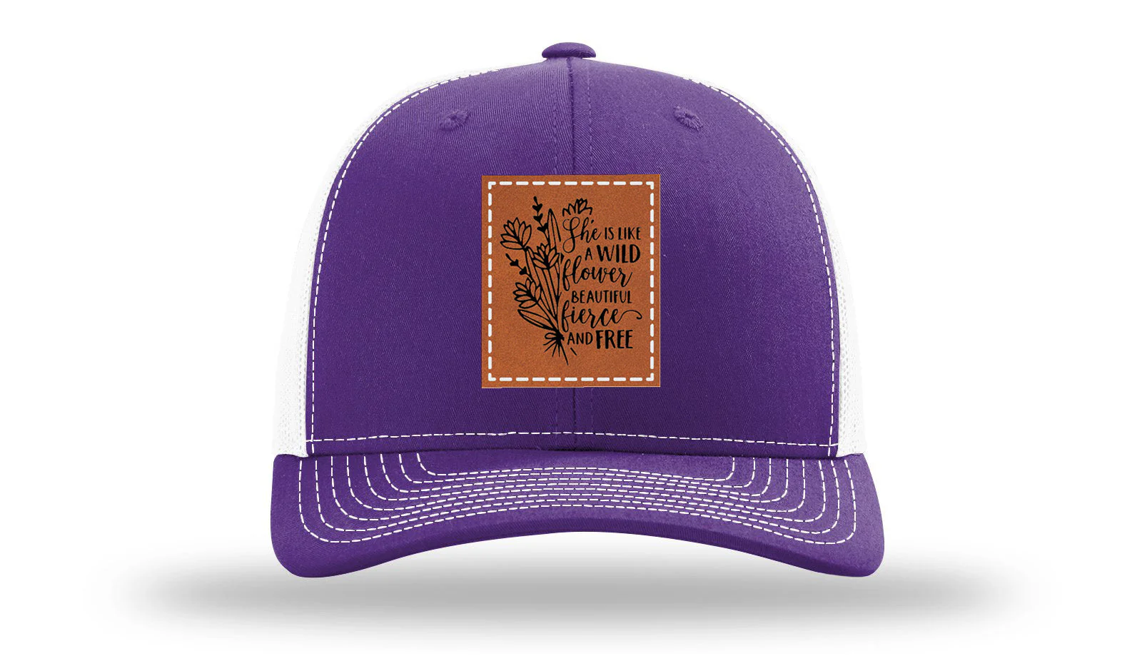 Like A Wild Flower Leather Patch Richardson 112 Hat - Image 30