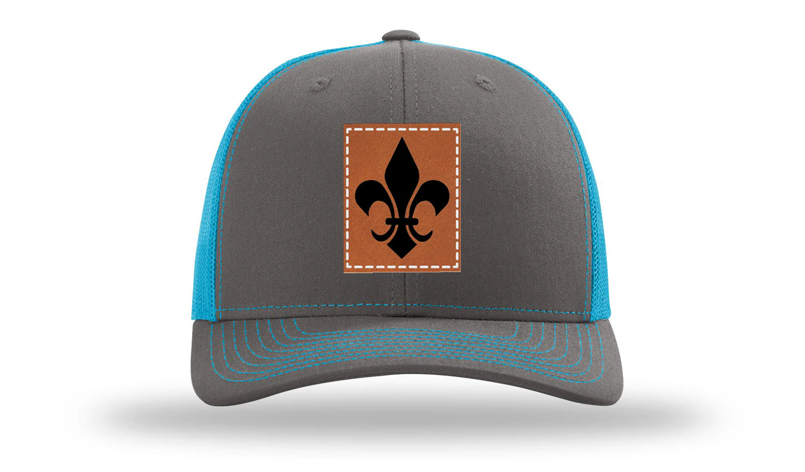 Fleur de Lis Leather Patch Richardson 112 Hat - Image 14