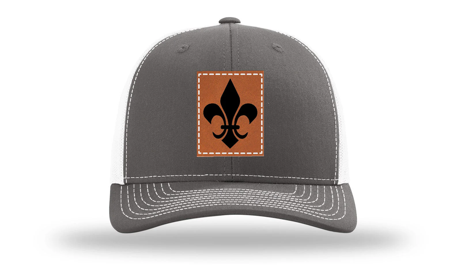 Fleur de Lis Leather Patch Richardson 112 Hat - Image 16