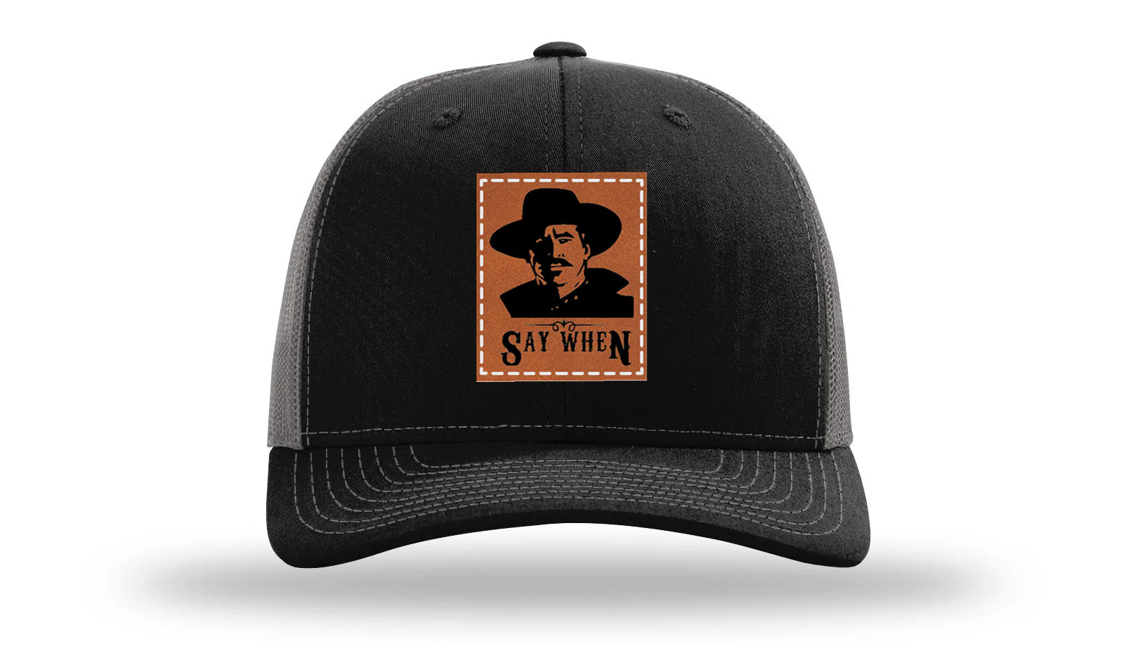 Say When Leather Patch Richardson 112 Hat - Image 6