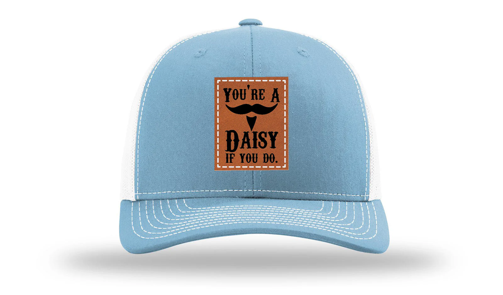 You're A Daisy Leather Patch Richardson 112 Hat - Image 19
