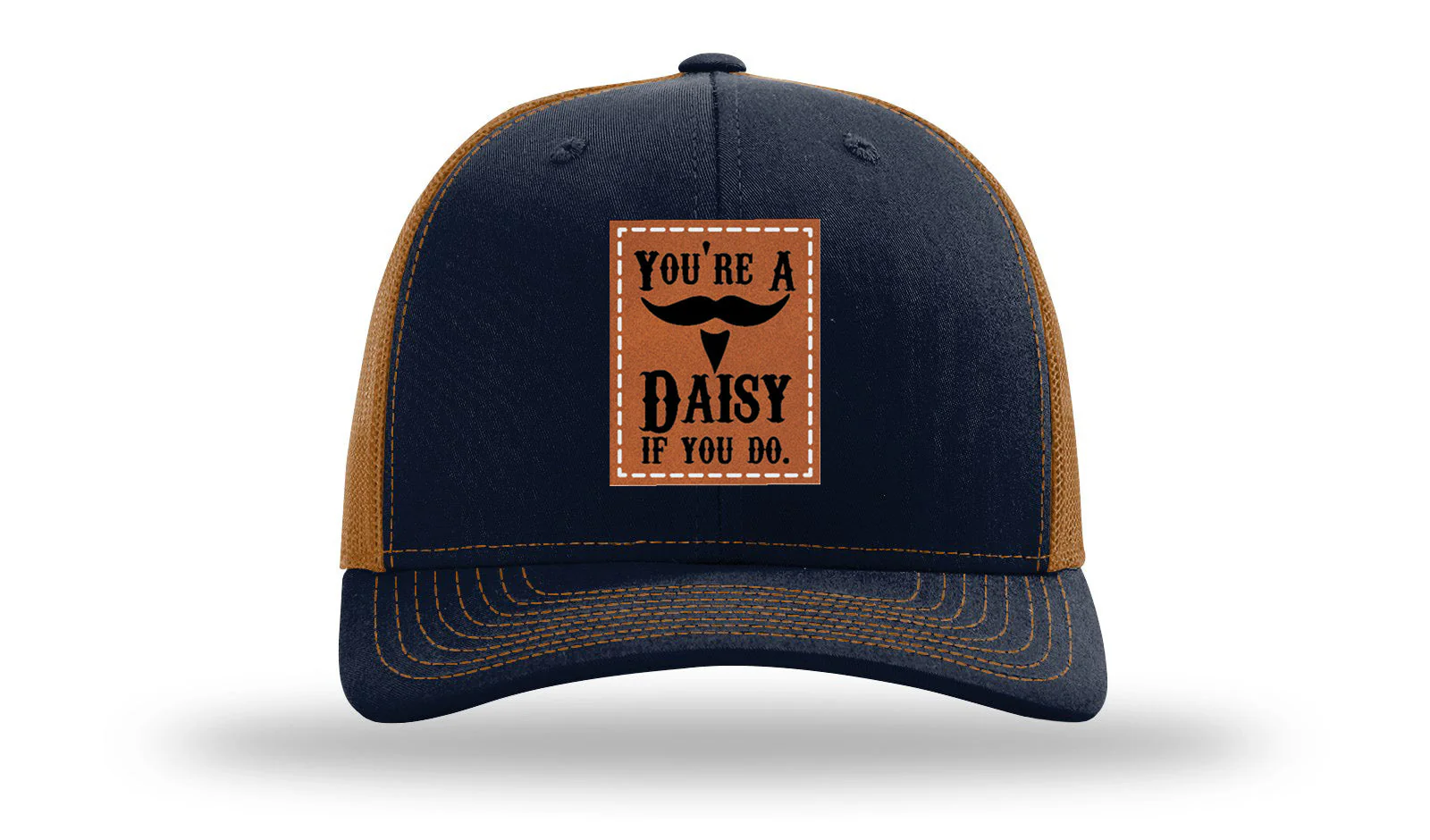 You're A Daisy Leather Patch Richardson 112 Hat - Image 26