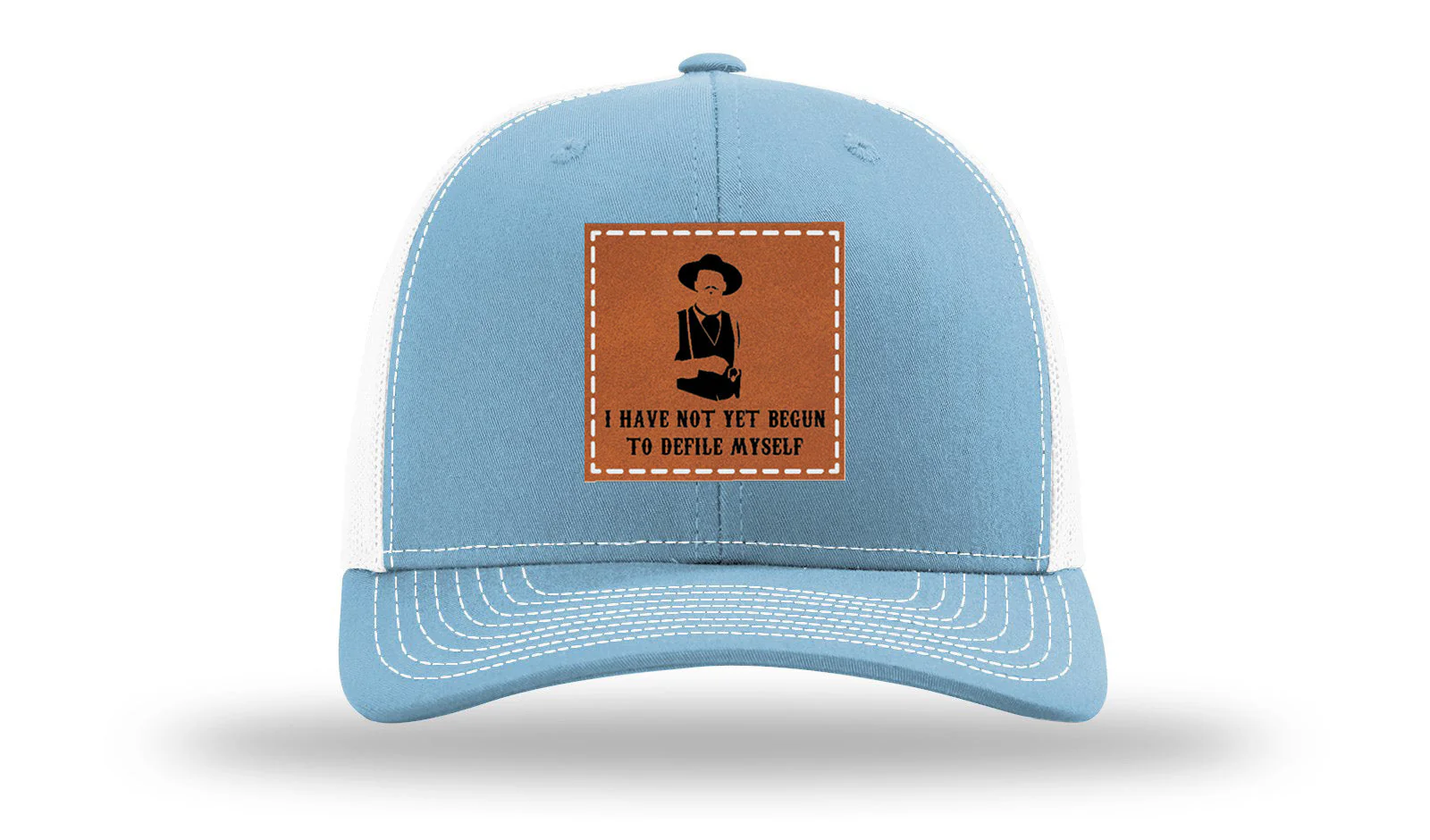 Not Yet Begun To Defile Leather Patch Richardson 112 Hat - Image 19