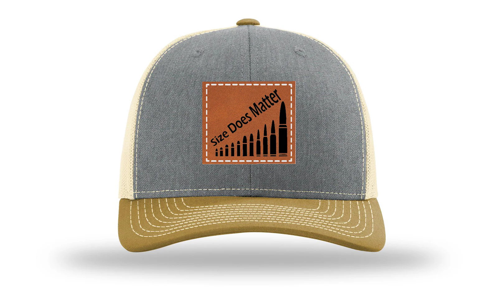 Size Does Matter Leather Patch Richardson 112 Hat - Image 36
