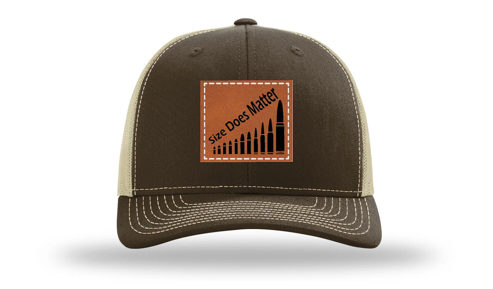 Size Does Matter Leather Patch Richardson 112 Hat - Image 7