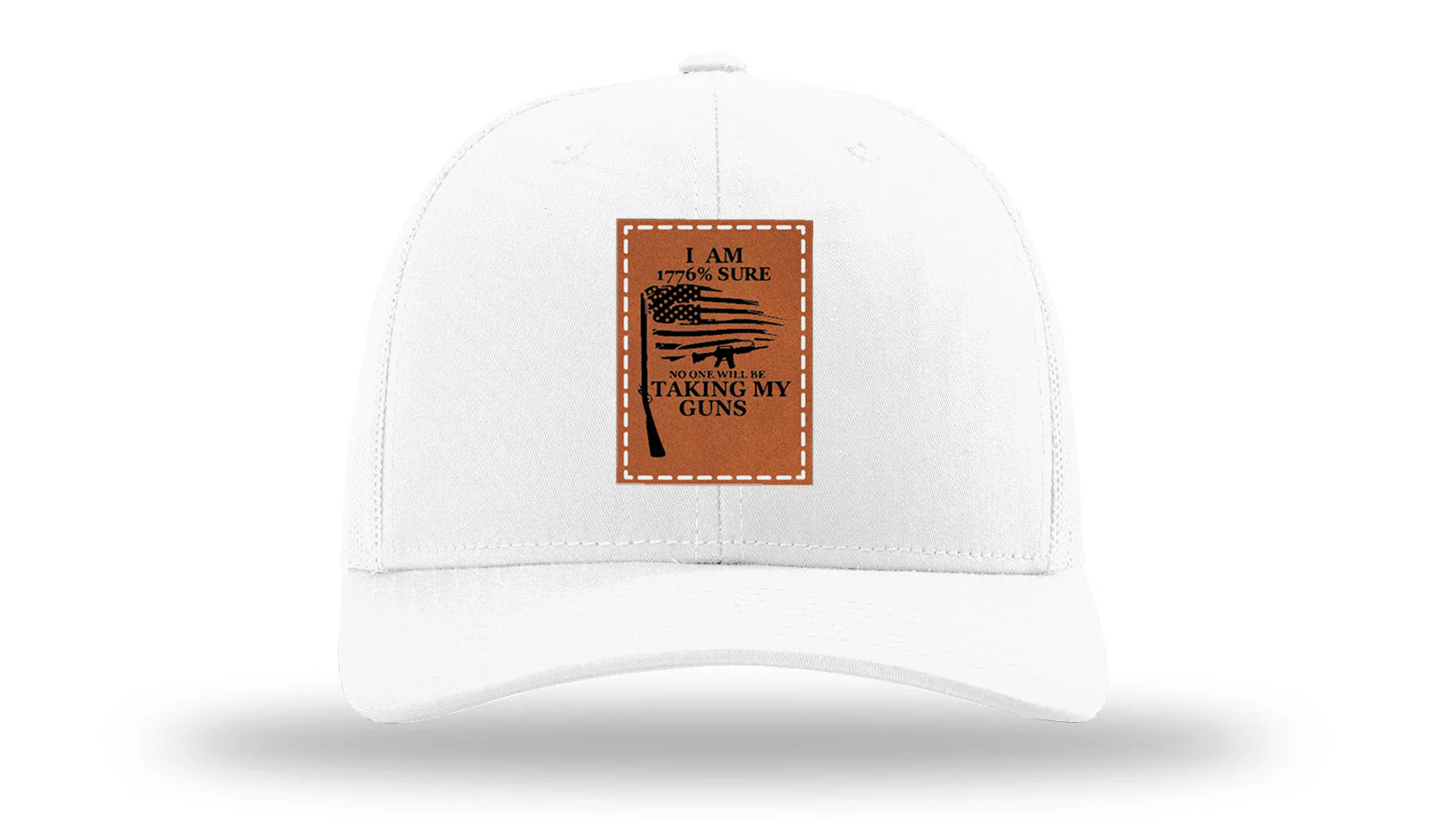 I Am 1776% Sure Leather Patch Richardson 112 Hat - Image 5