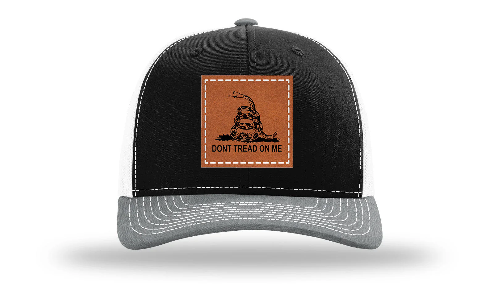 Don't Tread On Me Leather Patch Richardson 112 Hat - Image 33