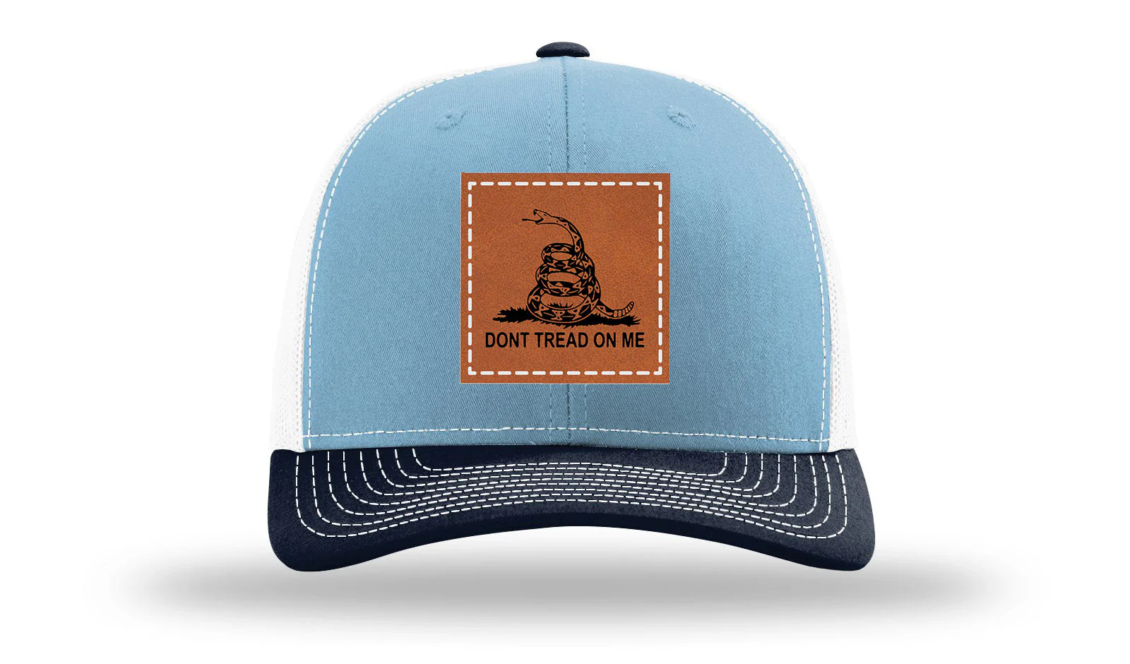 Don't Tread On Me Leather Patch Richardson 112 Hat - Image 34