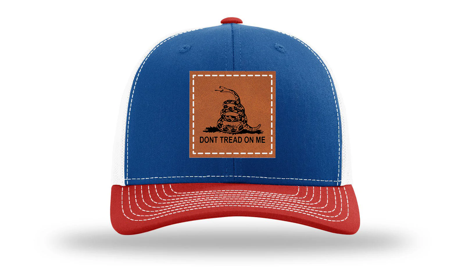 Don't Tread On Me Leather Patch Richardson 112 Hat - Image 42