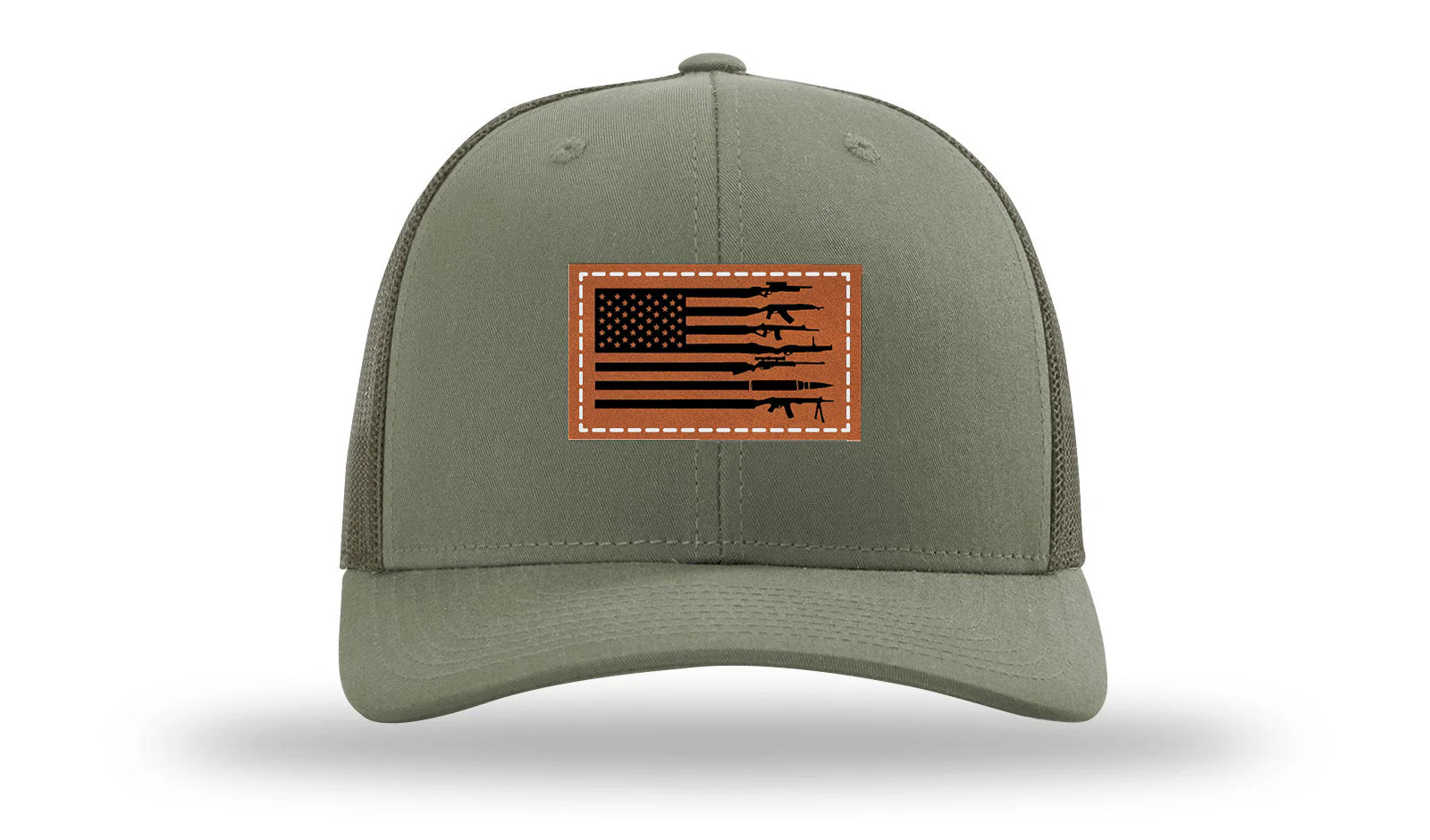 Sticks and Stones Leather Patch Richardson 112 Hat - Image 3