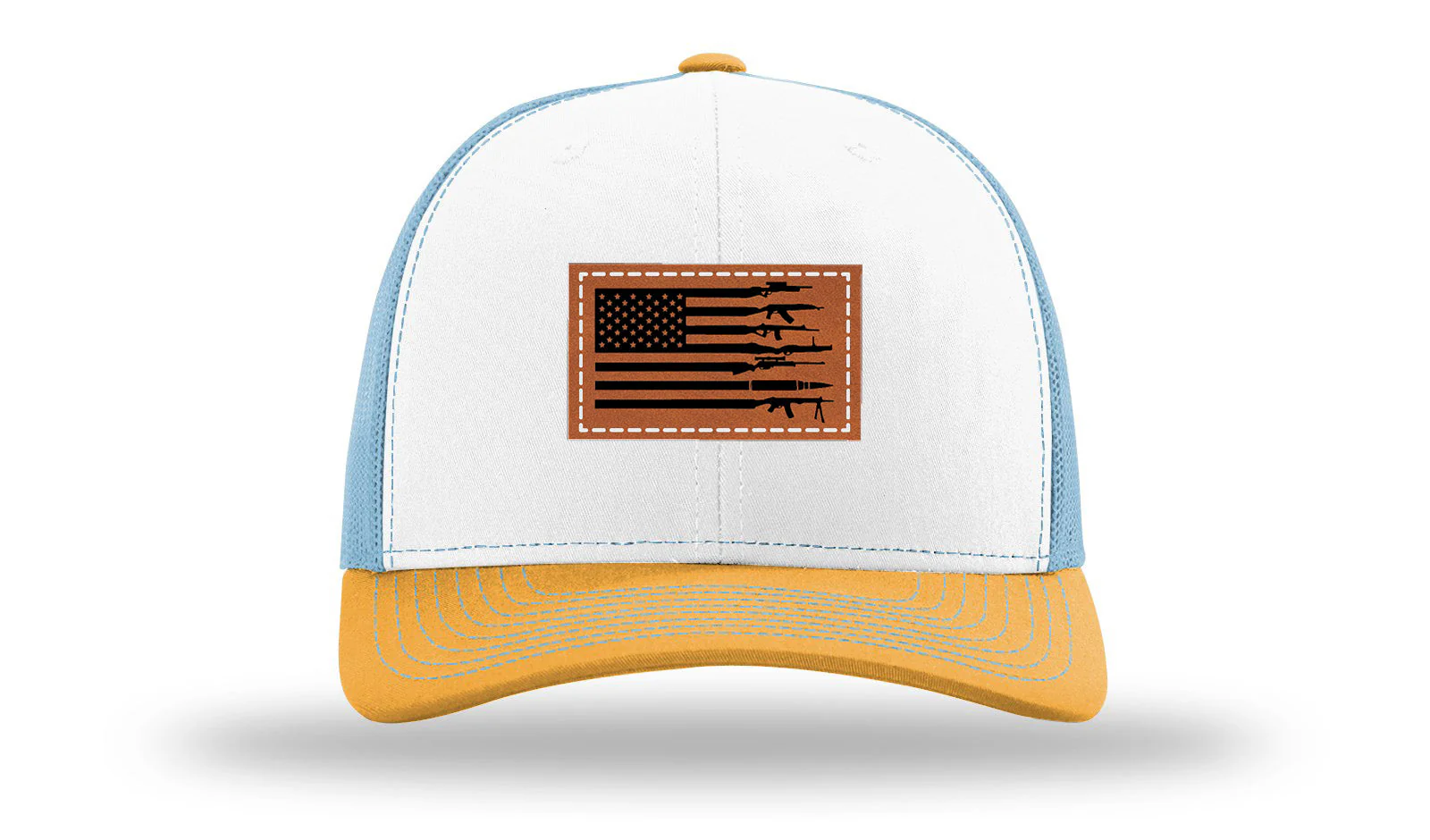 Sticks and Stones Leather Patch Richardson 112 Hat - Image 43