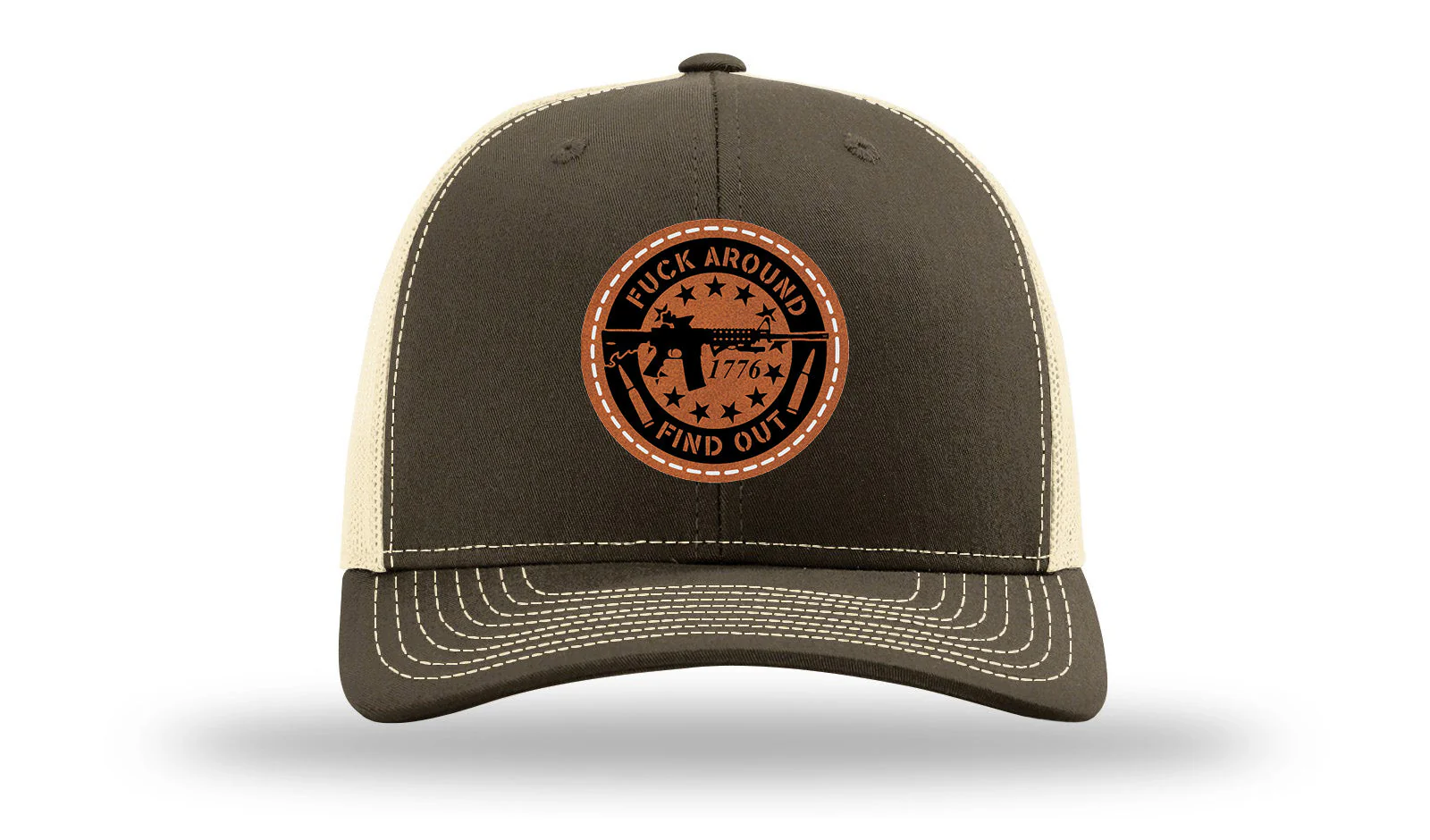 FAFO Leather Patch Richardson 112 Hat - Image 17