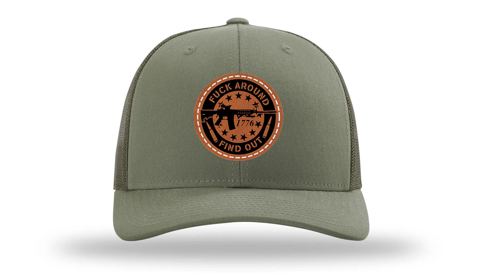 FAFO Leather Patch Richardson 112 Hat - Image 3