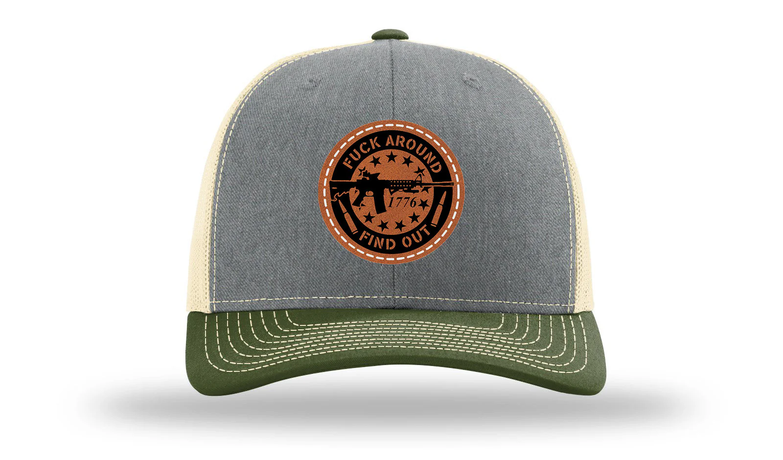 FAFO Leather Patch Richardson 112 Hat - Image 38