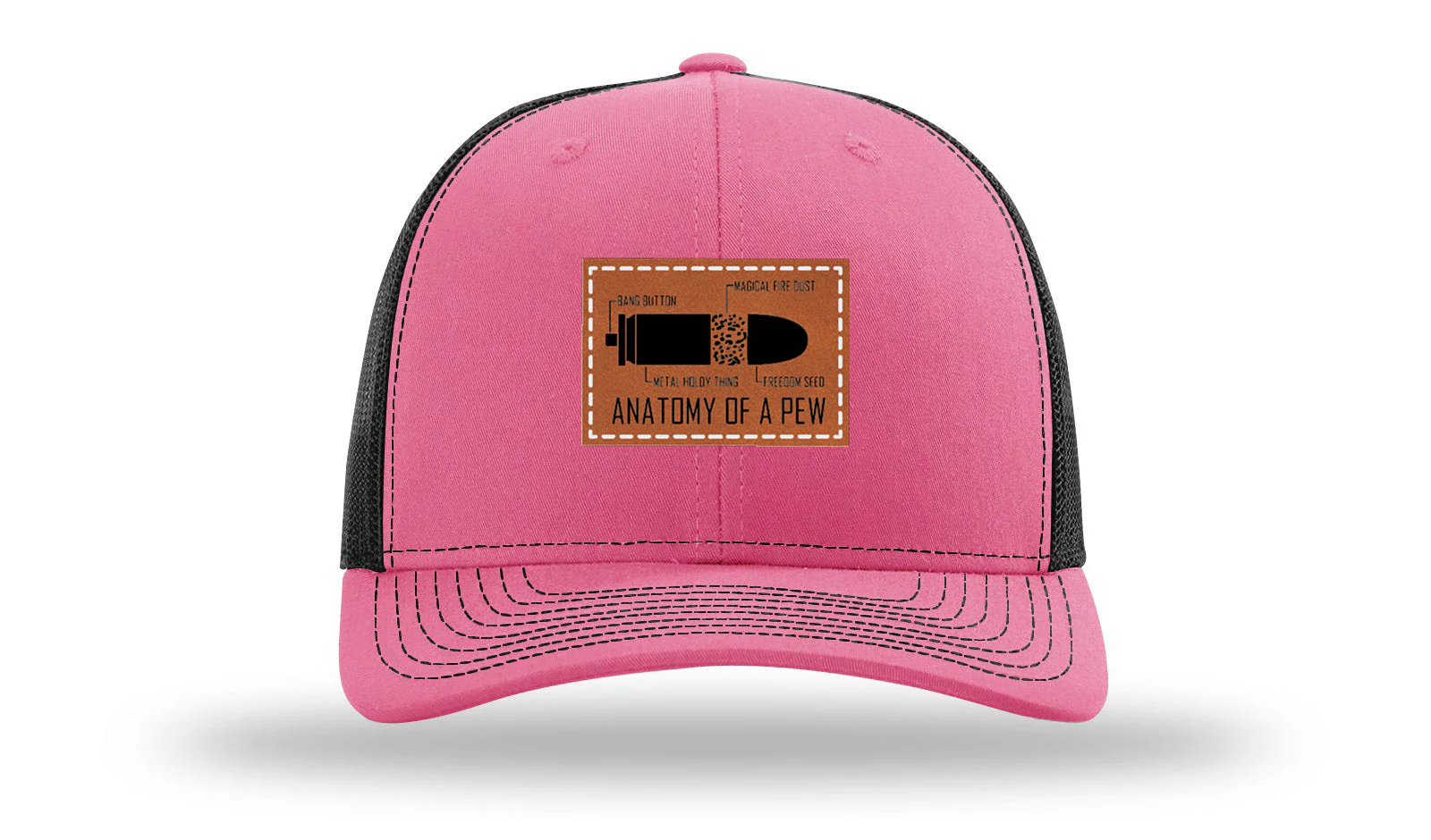 Anatomy Of A Pew Leather Patch Richardson 112 Hat - Image 22