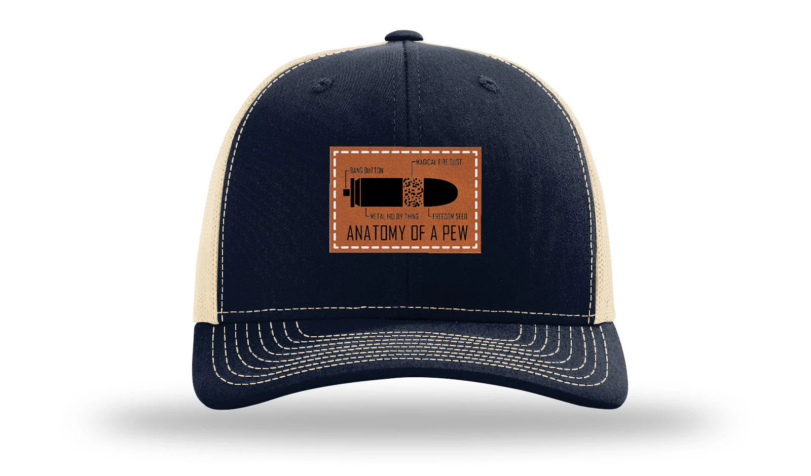 Anatomy Of A Pew Leather Patch Richardson 112 Hat - Image 28