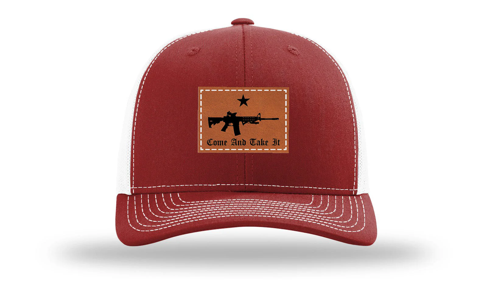 Come and Take It Leather Patch Richardson 112 Hat - Image 9