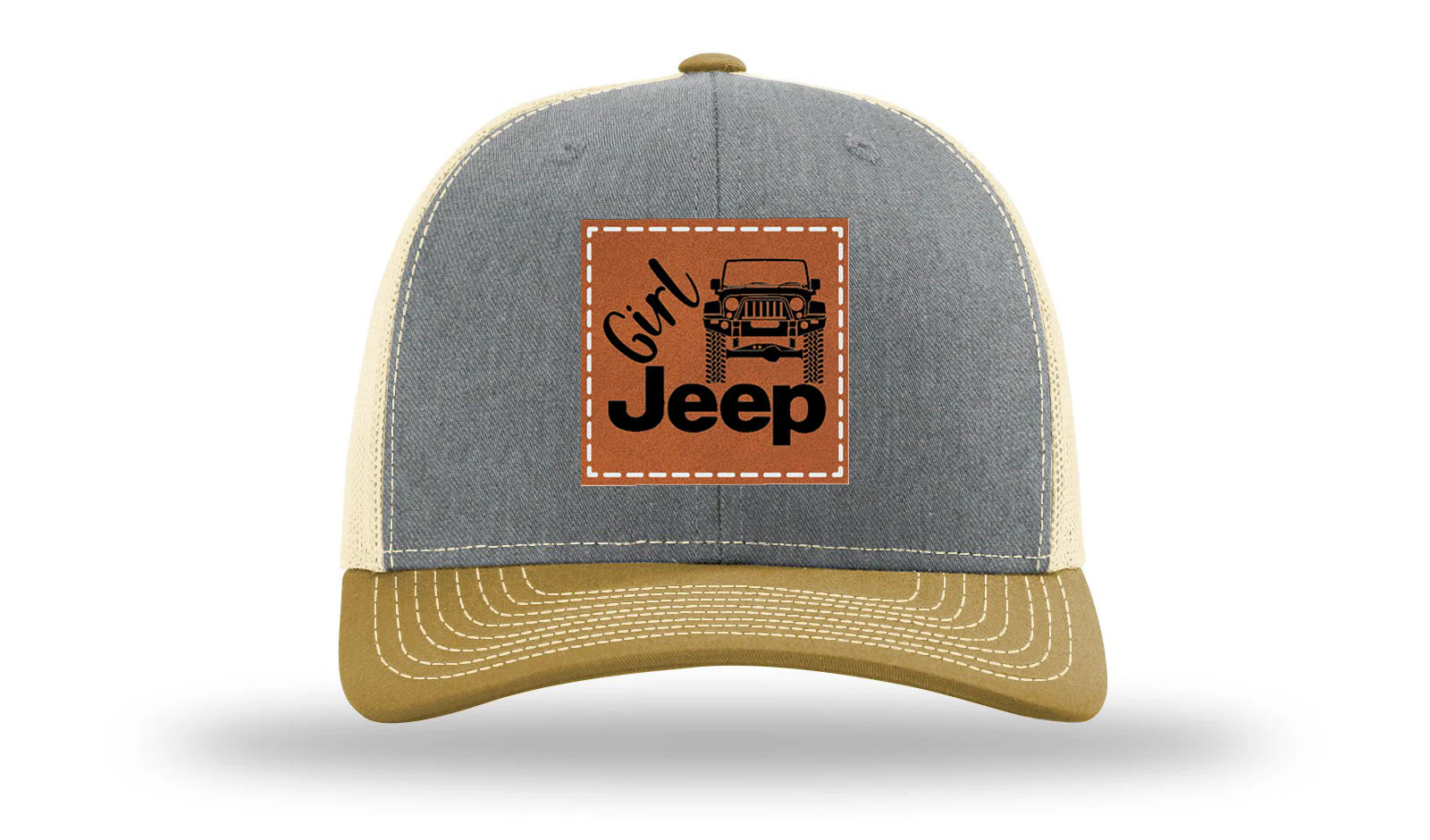 Girl Jeep JK Leather Patch Richardson 112 Hat - Image 37