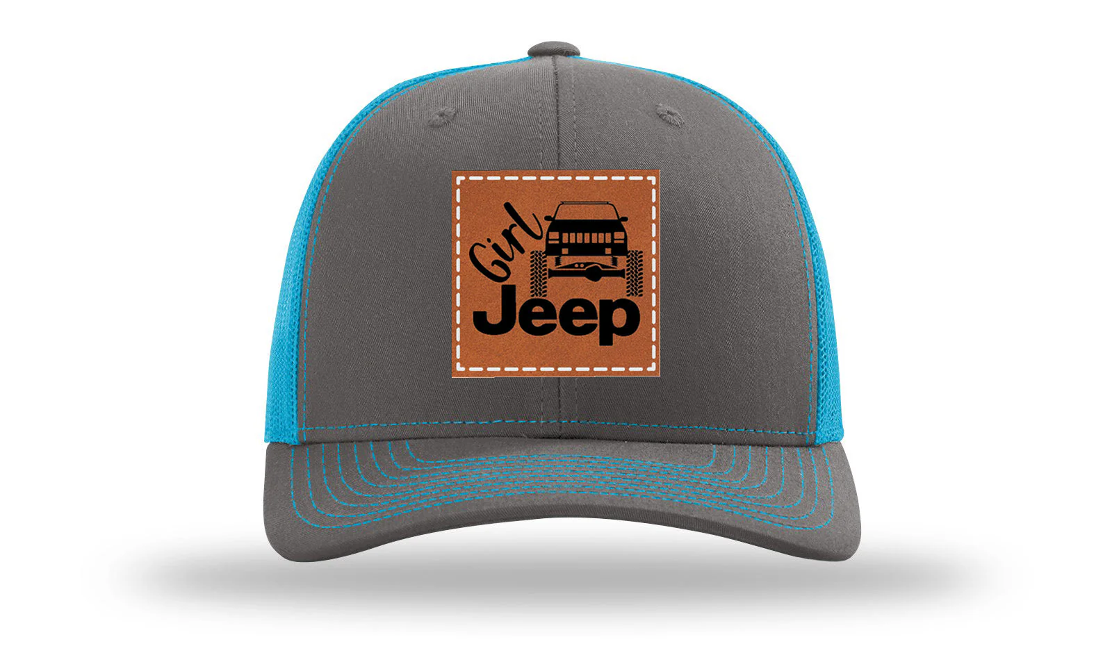 Girl Jeep Cherokee Leather Patch Richardson 112 Hat - Image 14