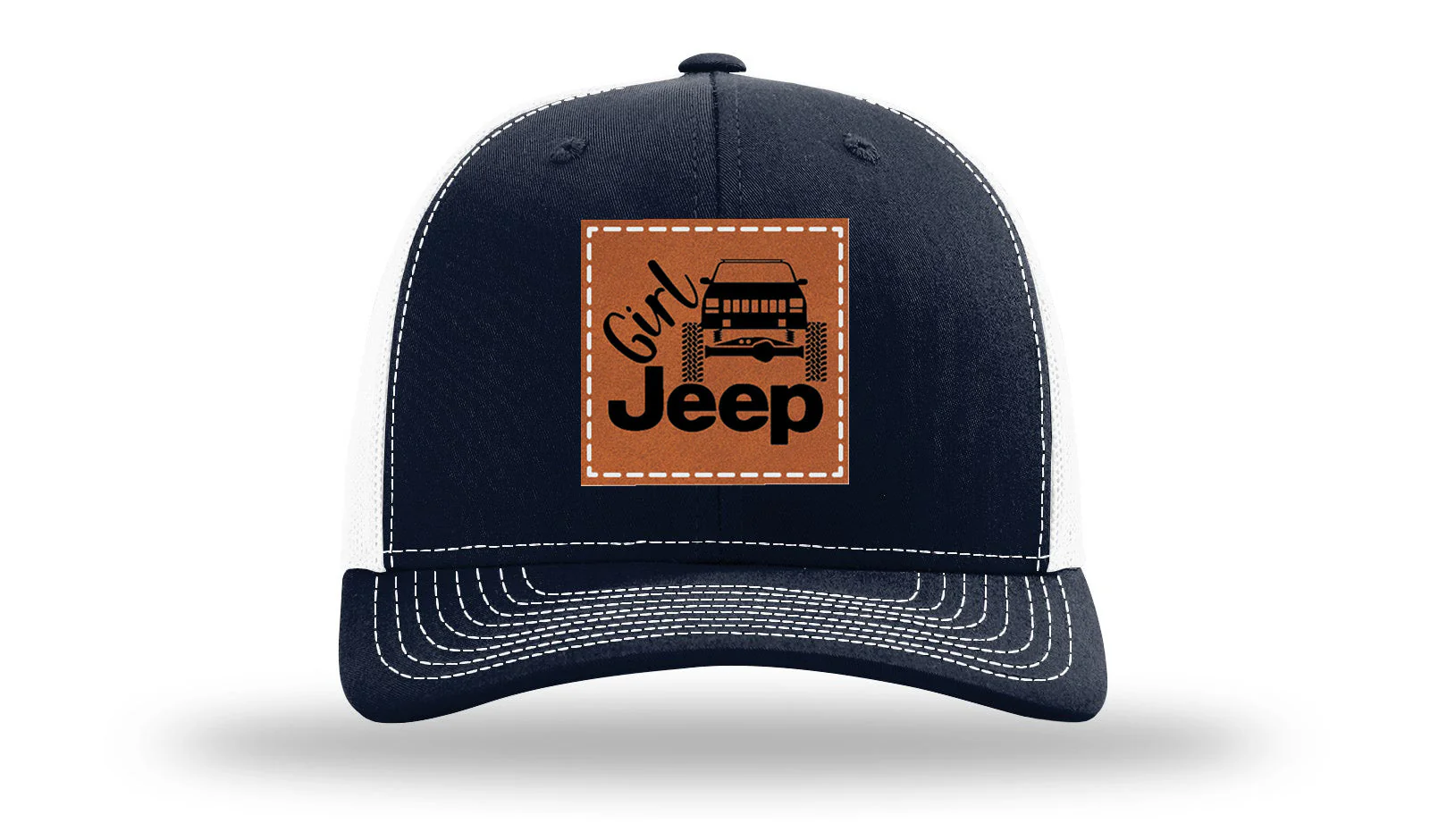 Girl Jeep Cherokee Leather Patch Richardson 112 Hat - Image 29
