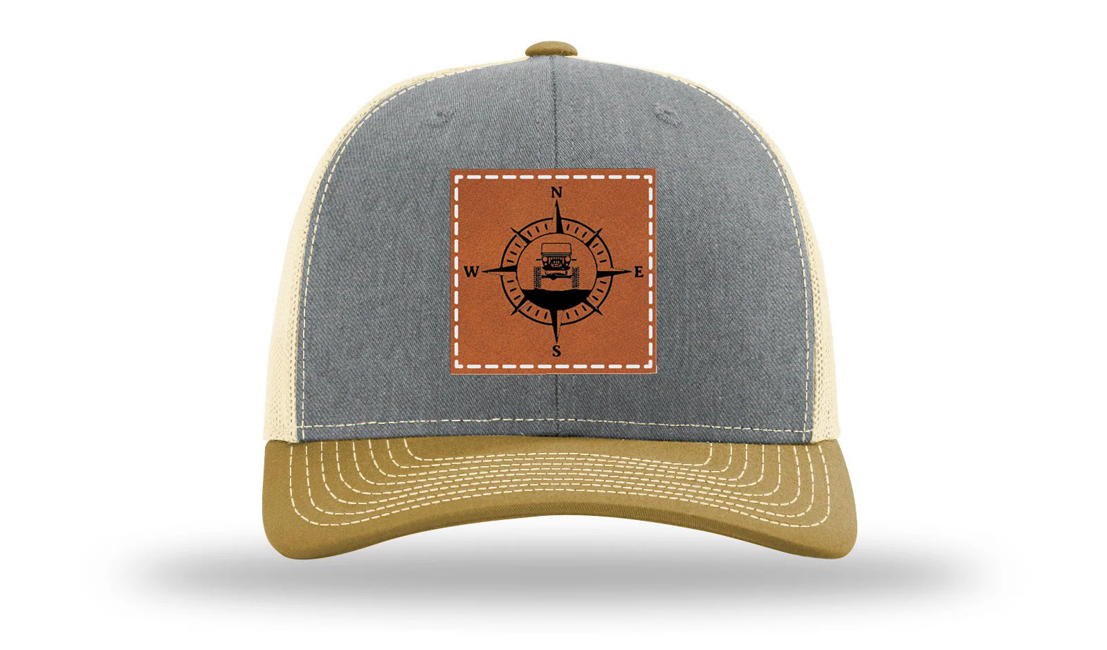 Jeep Compass CJ Leather Patch Richardson 112 Hat - Image 35