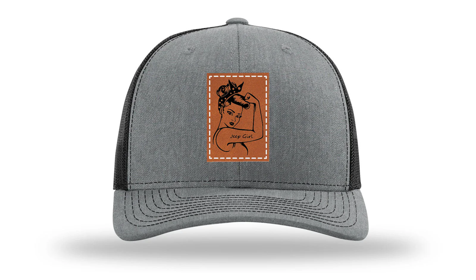Jeep Girl Leather Patch Richardson 112 Hat - Image 20
