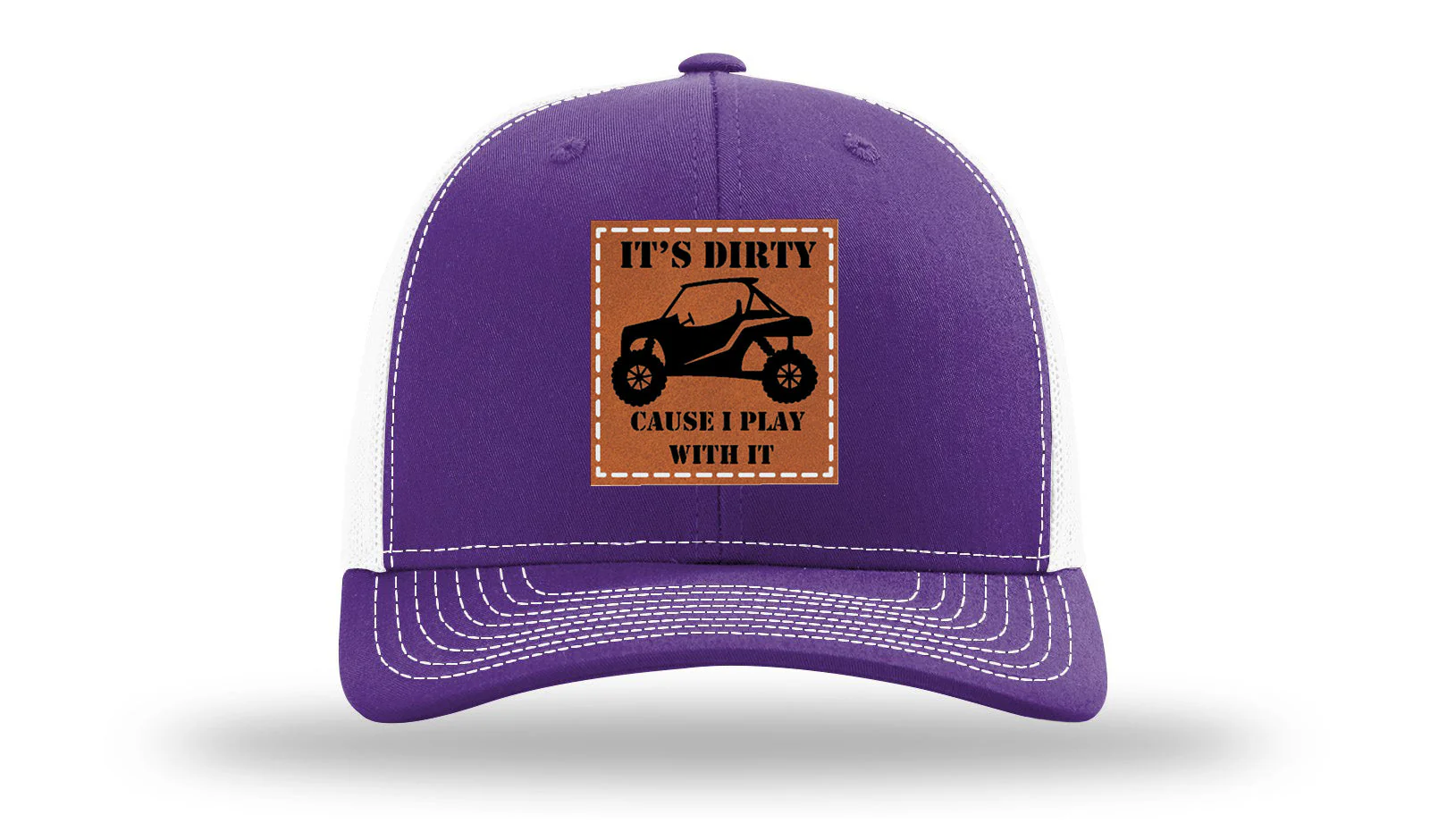 It's Dirty Cause I Play with It Leather Patch Richardson 112 Hat - Image 30