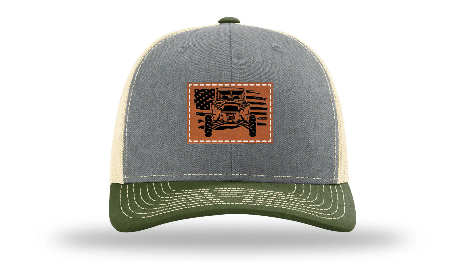 RZR Flag Leather Patch Richardson 112 Hat - Image 38
