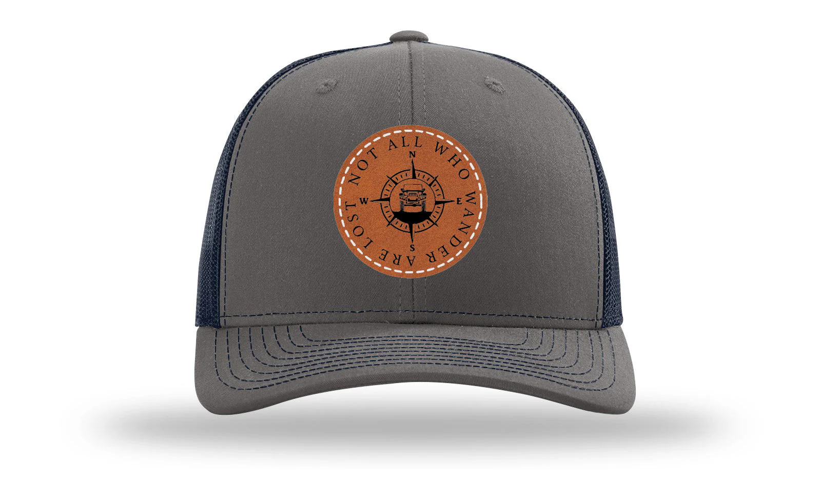 Not All Who Wander Are Lost Leather Patch Richardson 112 Hat - Image 13