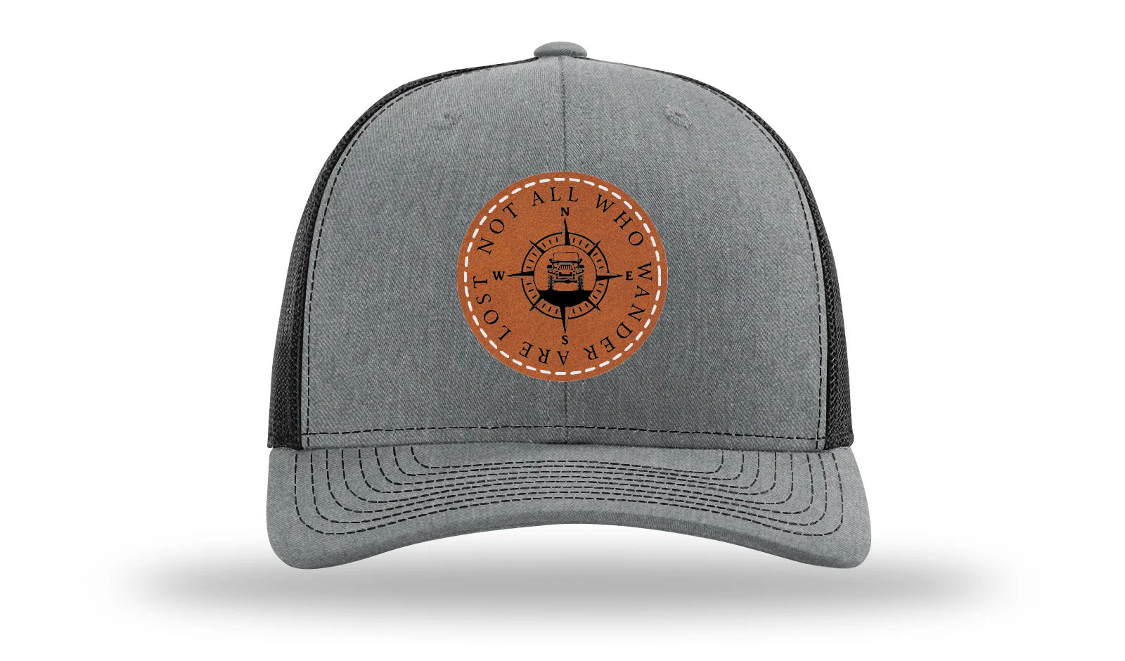 Not All Who Wander Are Lost Leather Patch Richardson 112 Hat - Image 20