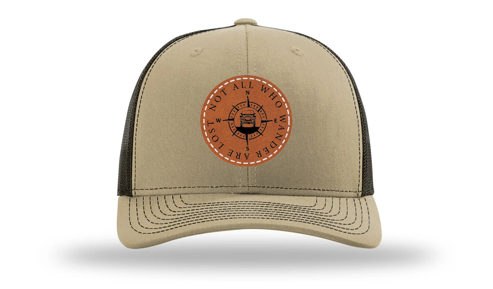 Not All Who Wander Are Lost Leather Patch Richardson 112 Hat - Image 24