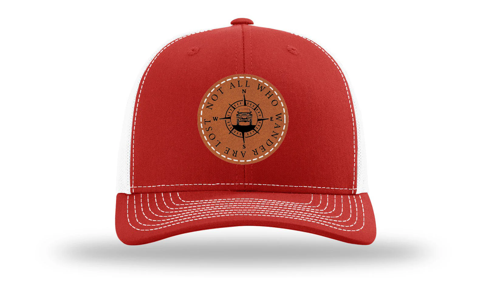Not All Who Wander Are Lost Leather Patch Richardson 112 Hat - Image 31