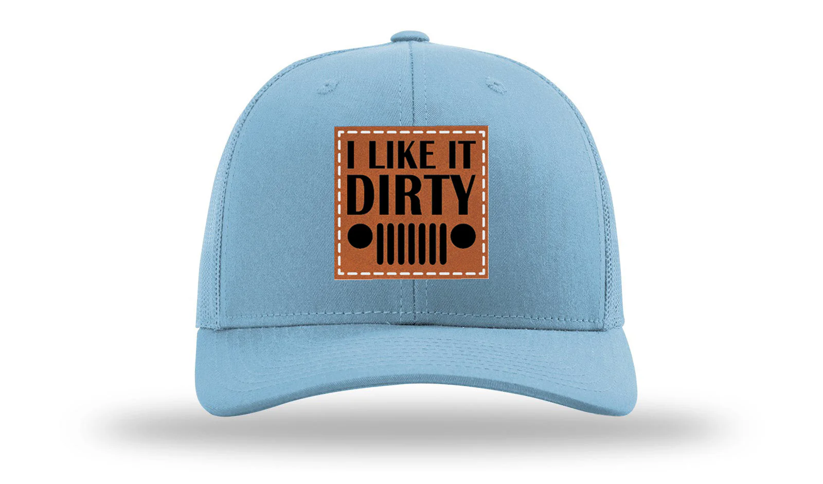 I Like It Dirty Leather Patch Richardson 112 Hat - Image 2