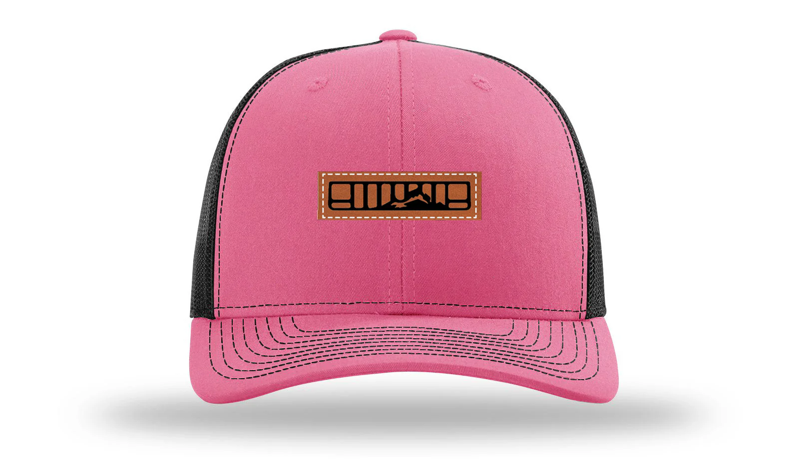 XJ Grill With Mountain Leather Patch Richardson 112 Hat - Image 22