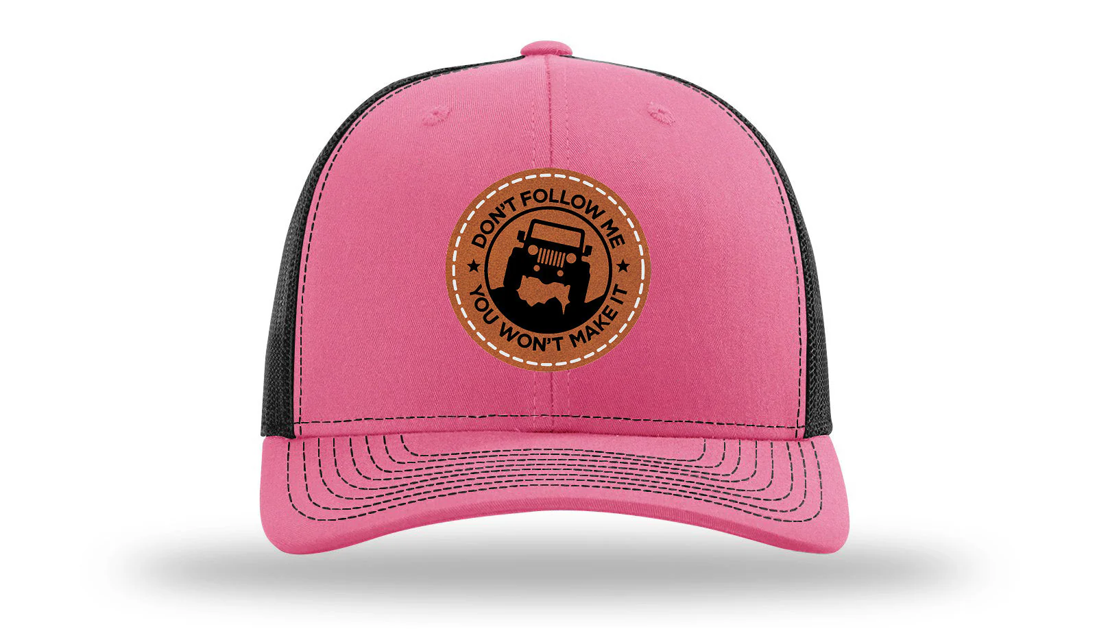 Don't Follow Me Leather Patch Richardson 112 Hat - Image 22
